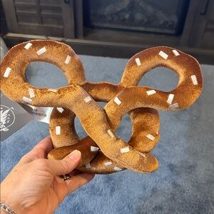 Disney Brown Pretzel Plush with White Accents